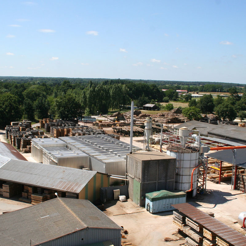 Scierie Vue aérienne